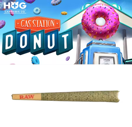 Photograph of product: HOG GAS STATION DONUT PREROLL 1.2G