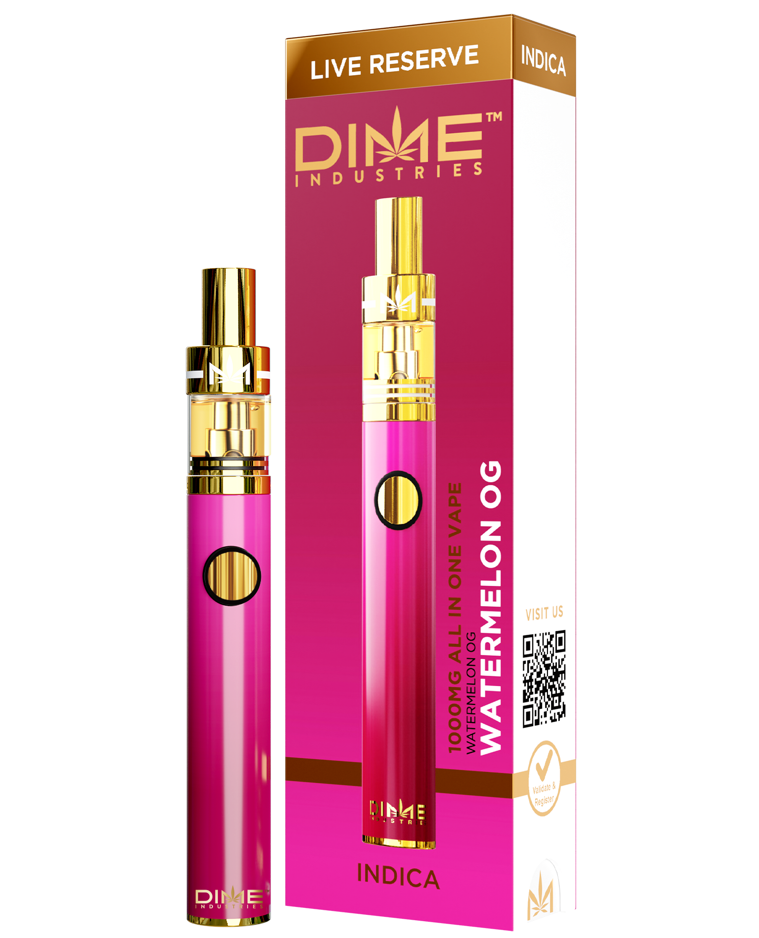 Photograph of product: VAPE DI WATERMELON OG (I) LIVE RESERVE DISPOSABLE