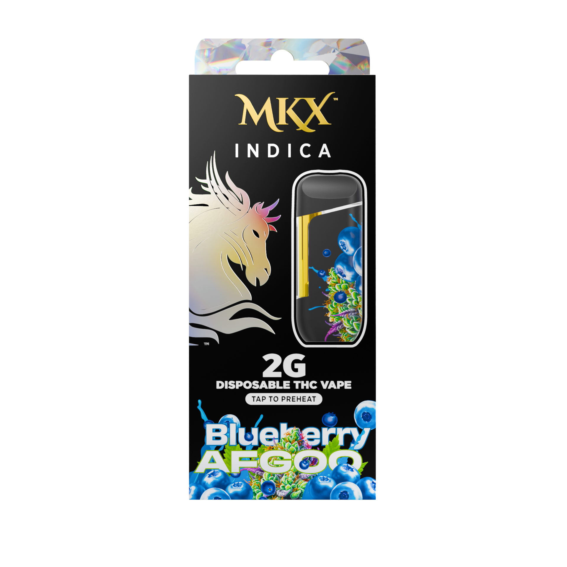 Photograph of product: Blueberry Afgoo Disposable Vape | 2g