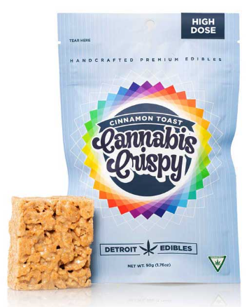 Photograph of product: Detroit Edibles - Cinnamon Toast Rice Crispy - 200mg