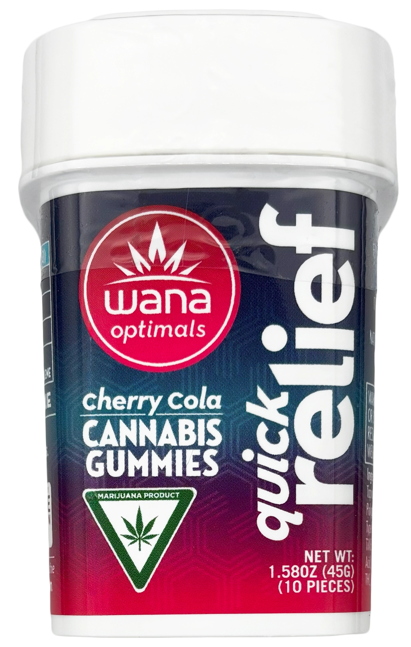 Photograph of product: Wana | Quick Relief Cherry Cola | Gummy Edible | 50mg THC/50mg CBC/50mg CBG