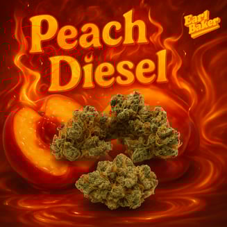 Photograph of product: Peach Diesel Flower 3.5g (C0110000054)