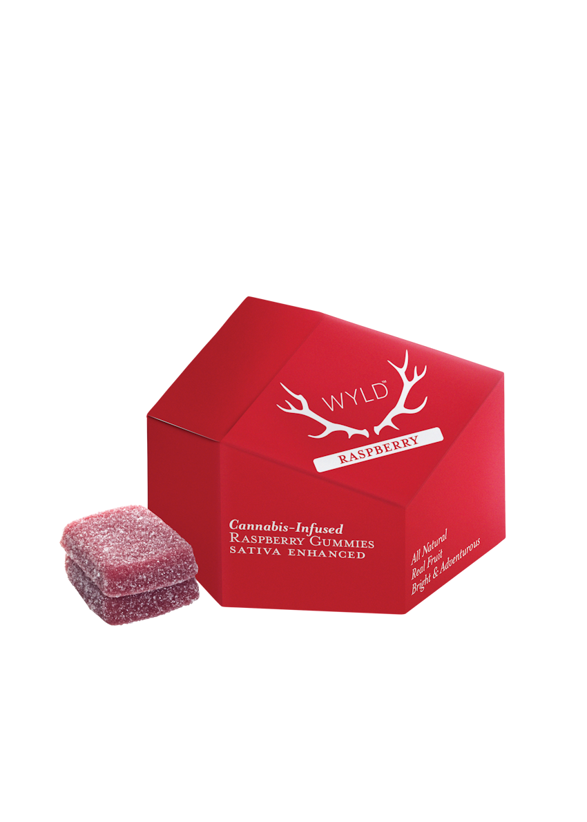 Photograph of product: Wyld | Raspberry | 10 pack 100mg
