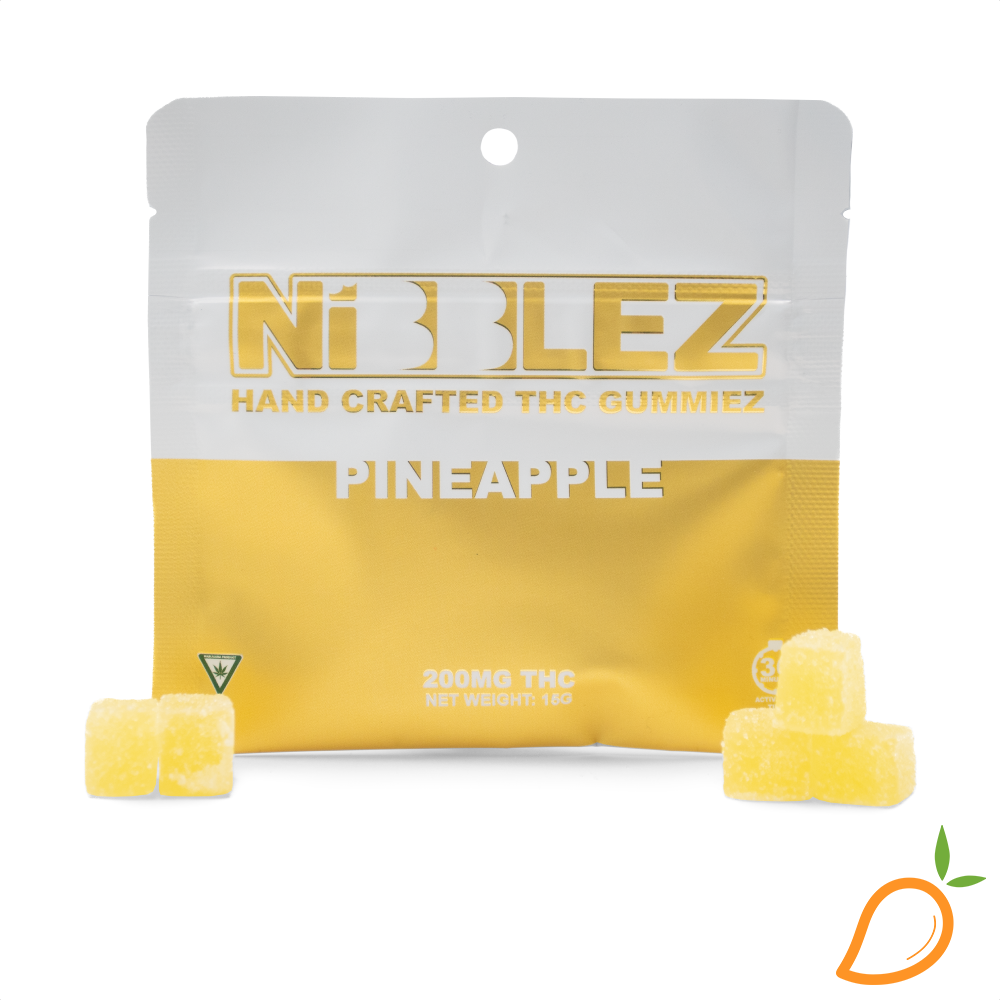 Photograph of product: 200mg Pineapple Edible Nibblez