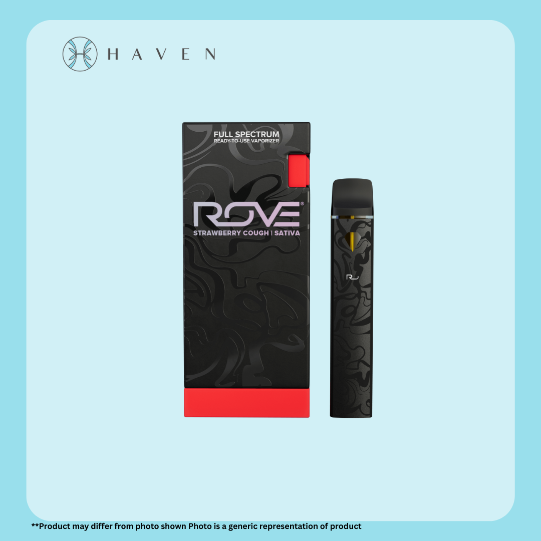 Photograph of product: 1g Strawberry Cough Ready-To-Use Live Resin Diamond Vape | Rove