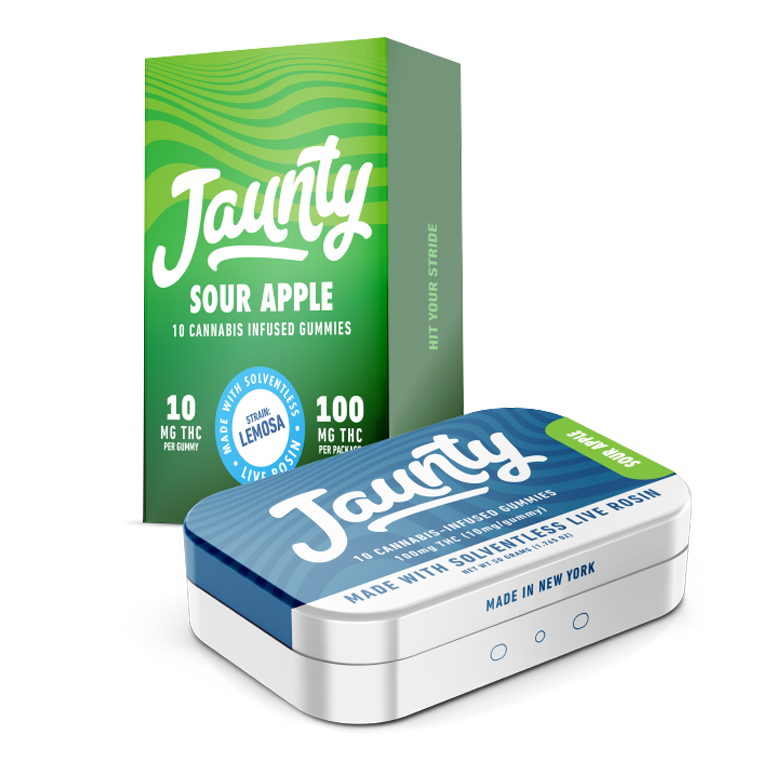 Photograph of product: Jaunty - Sour Apple Live Rosin10pk