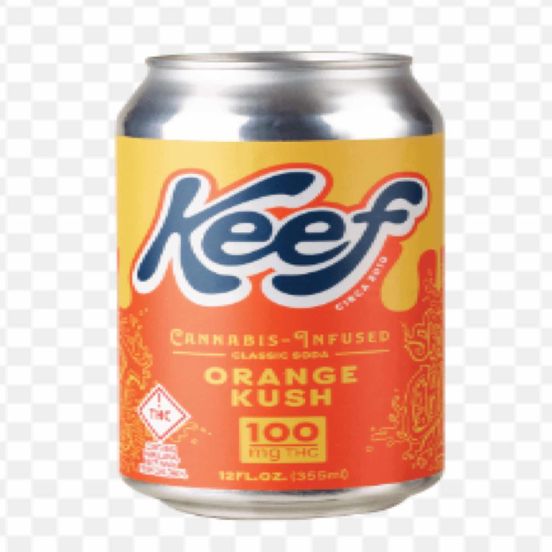 Photograph of product: [Keef] TH-oui Can Soda - 100mg - Orange Kush (H) - 