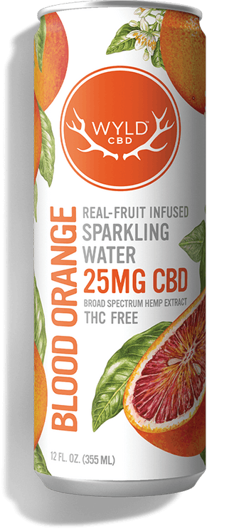 Photograph of product: CBD Sparkling Water | 25mg | - Blood Orange