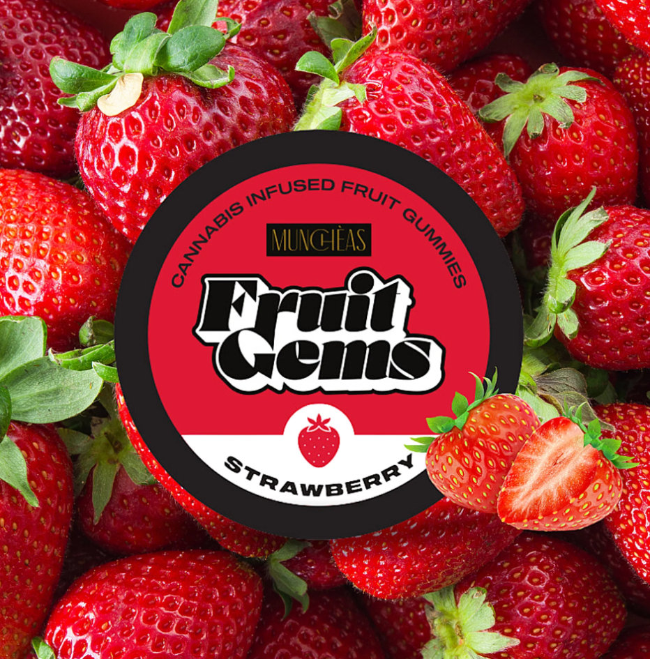 Photograph of product: Sour Strawberry Fruit Gems | 20pk