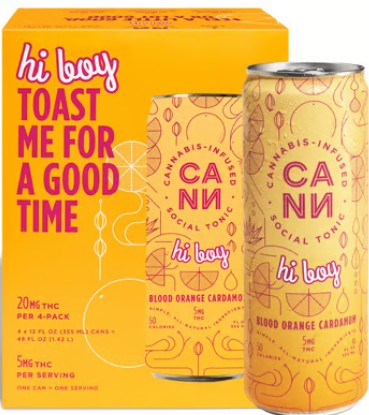 Photograph of product: Blood Orange Cardamom [H] - 20MG Hi Boy 4PK