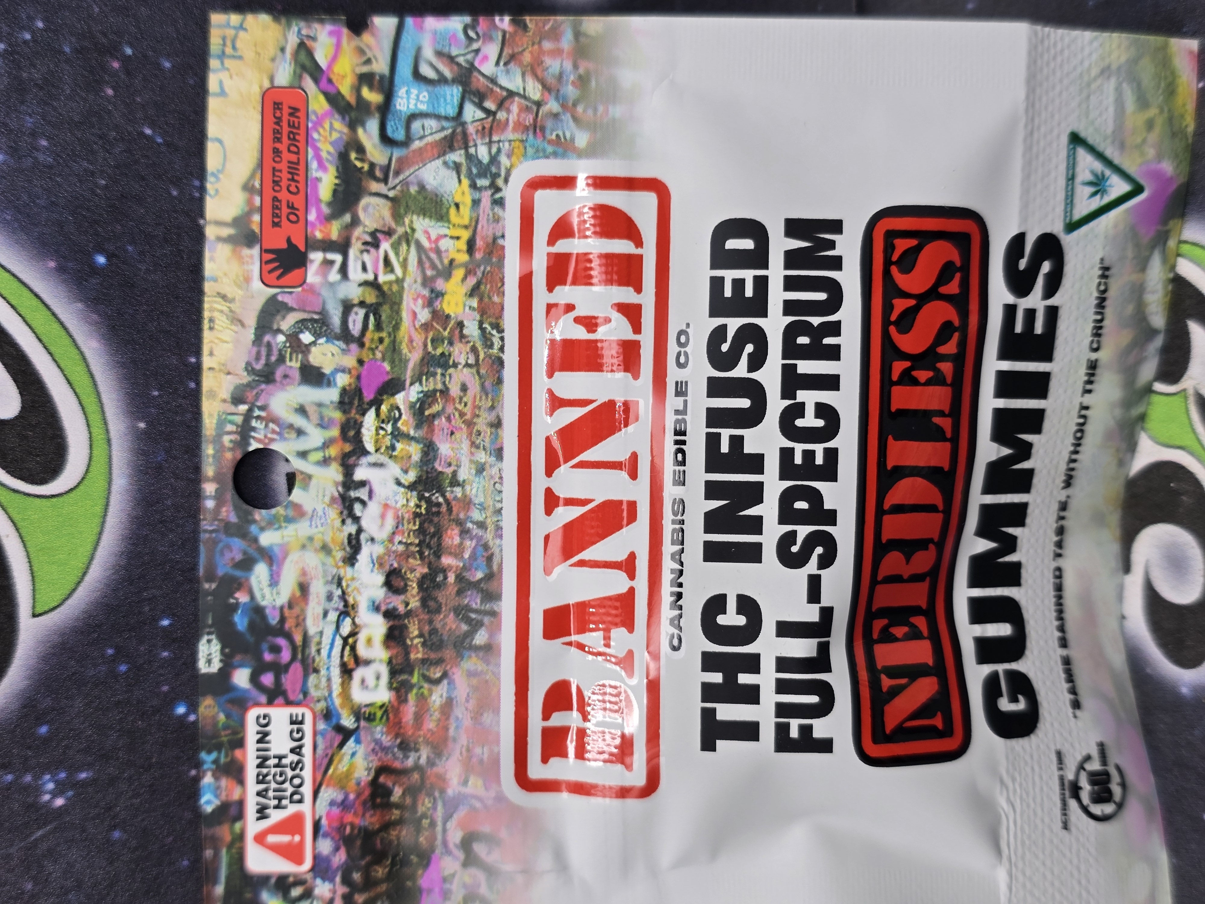 Photograph of product: Banned | Paradise Punch | 200mg Single Gummy