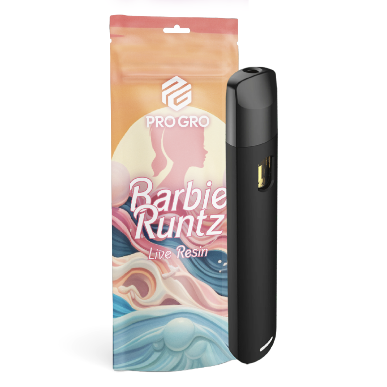 Photograph of product: Pro Gro | Barbie Runtz | Live Resin Disposable