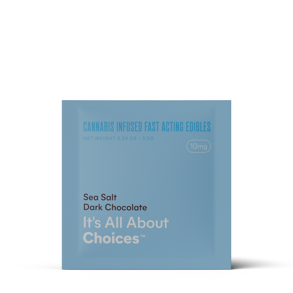 Photograph of product: Sea Salt Dark Chocolate | 10mg