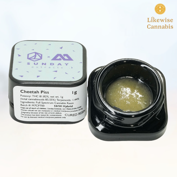 Photograph of product: CHEETAH PISS 1G CURED RESIN