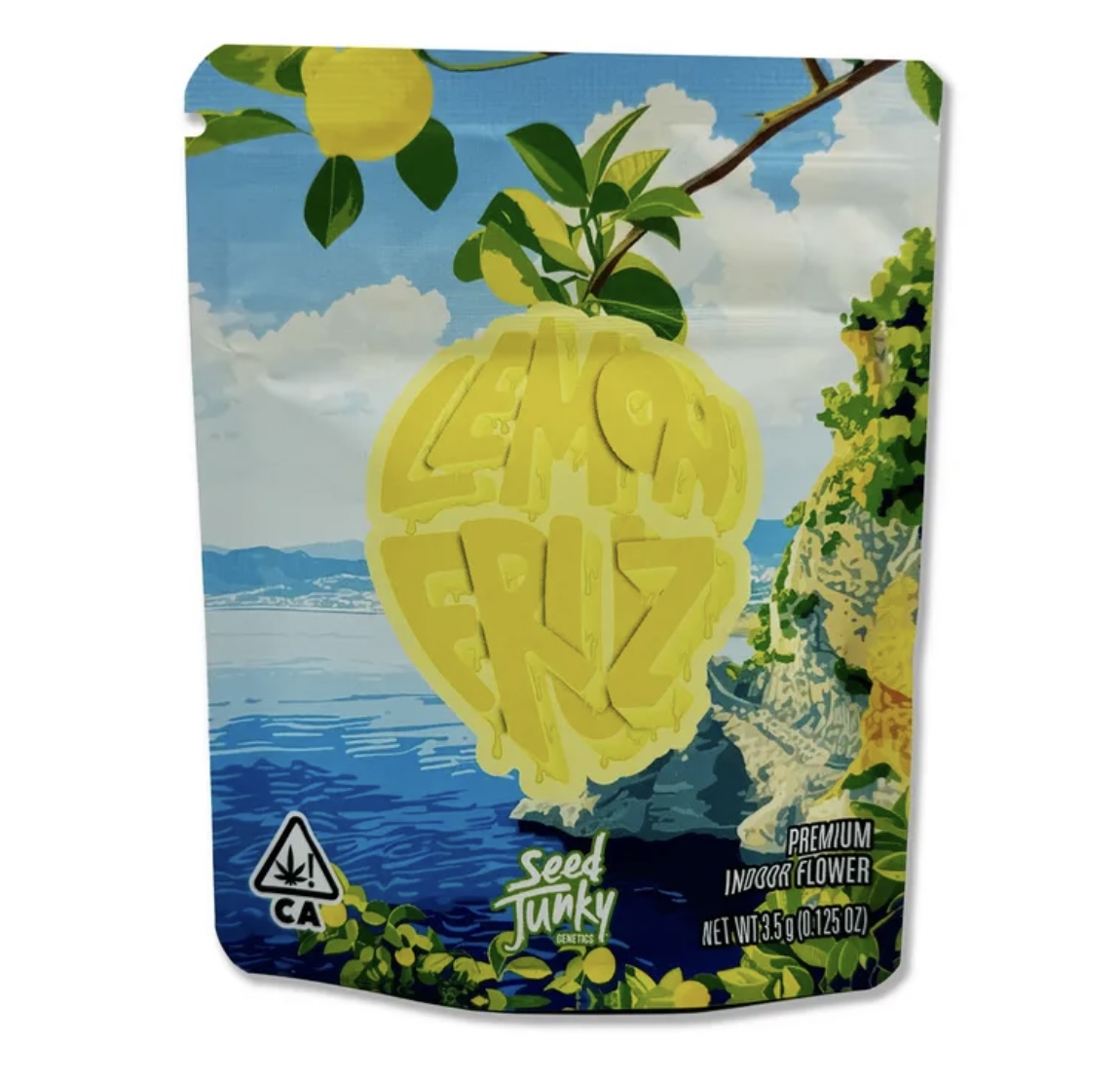 Photograph of product: AU Seed Junky: Lemon Fruz Prepackaged 3.5G