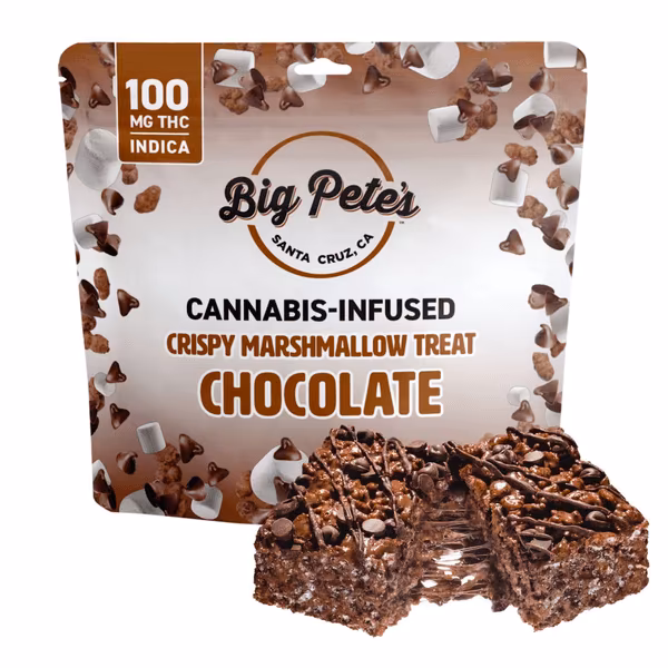 Photograph of product: Big Pete's | Marshmallow Crispy | Chocolate | Oui'd | 100mg