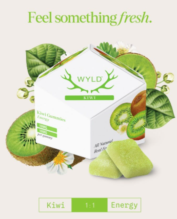 Photograph of product: Kiwi | Gummies | 100mg | 1:1 TH-oui:TH-ouiV | Oui'd