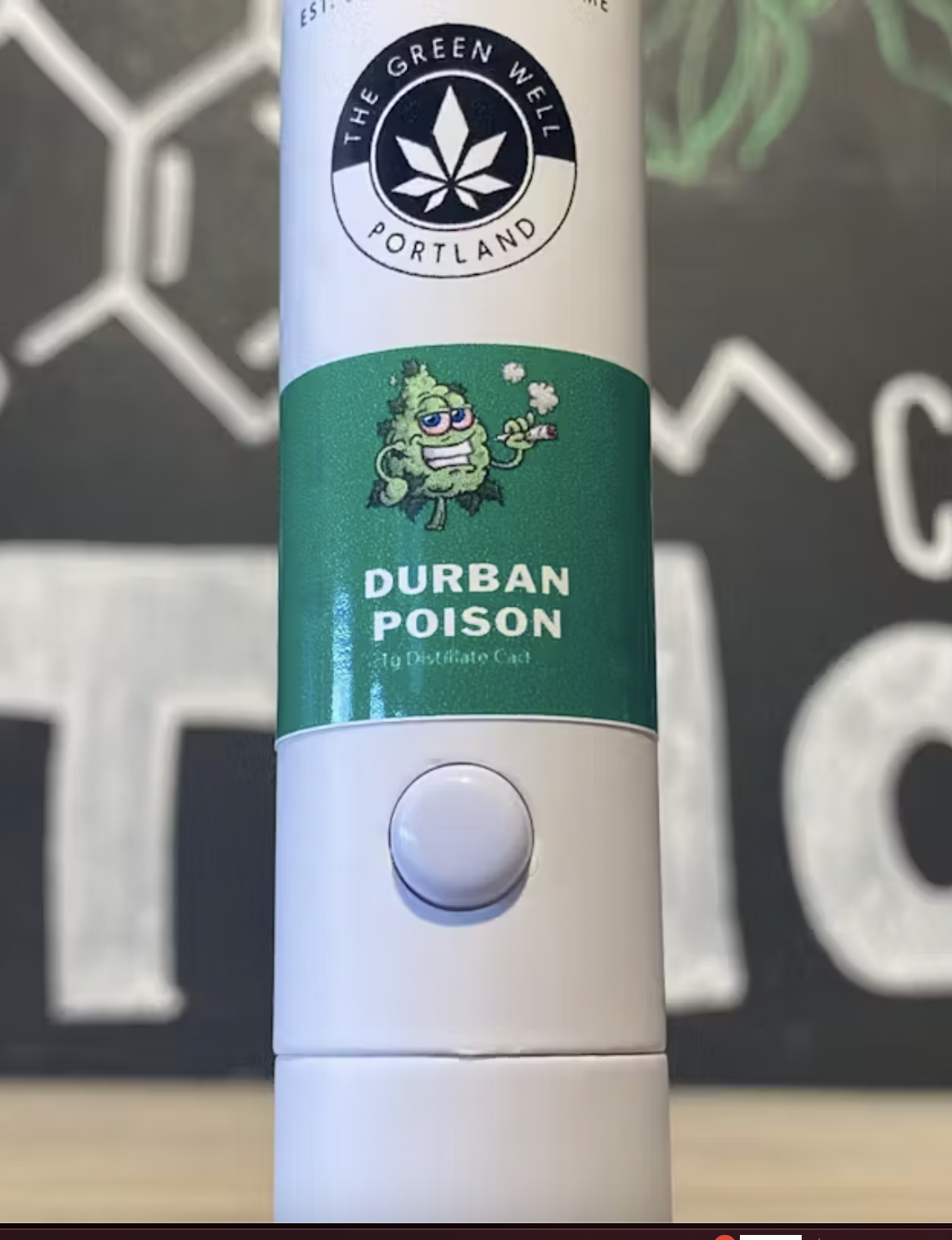 Photograph of product: The Green Well | Durban Poison | Distillate Cart