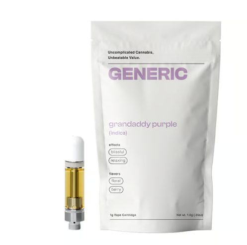 Photograph of product: GENERIC GRANDDADDY PURPLE CARTRIDGE 1G