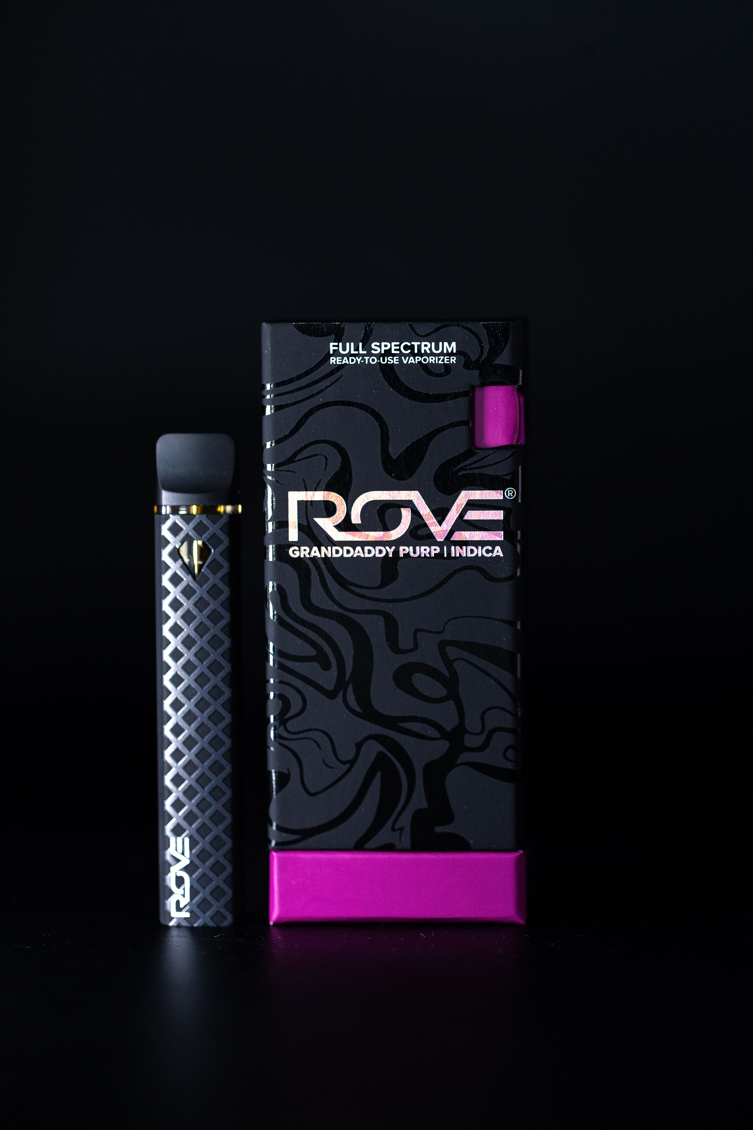 Photograph of product: Rove - Granddaddy Purp 1g Live Resin Melted Diamonds Vaporizer