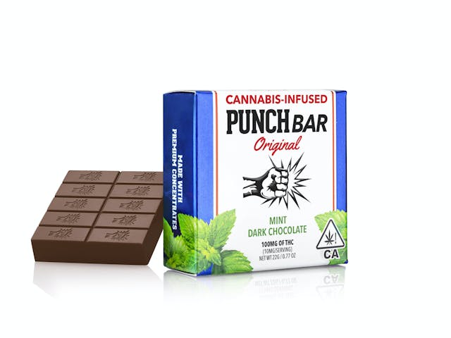 Photograph of product: Mint Dark Chocolate | 100MG PunchBar