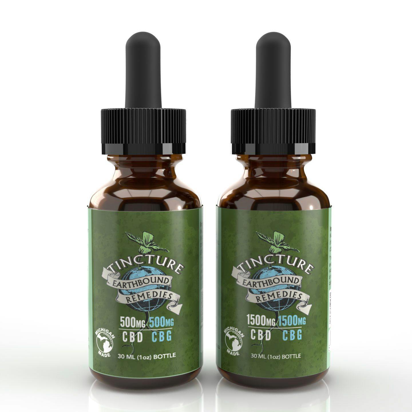 Photograph of product: Earthbound: 1500MG CBD: 1500MG CBG Tincture