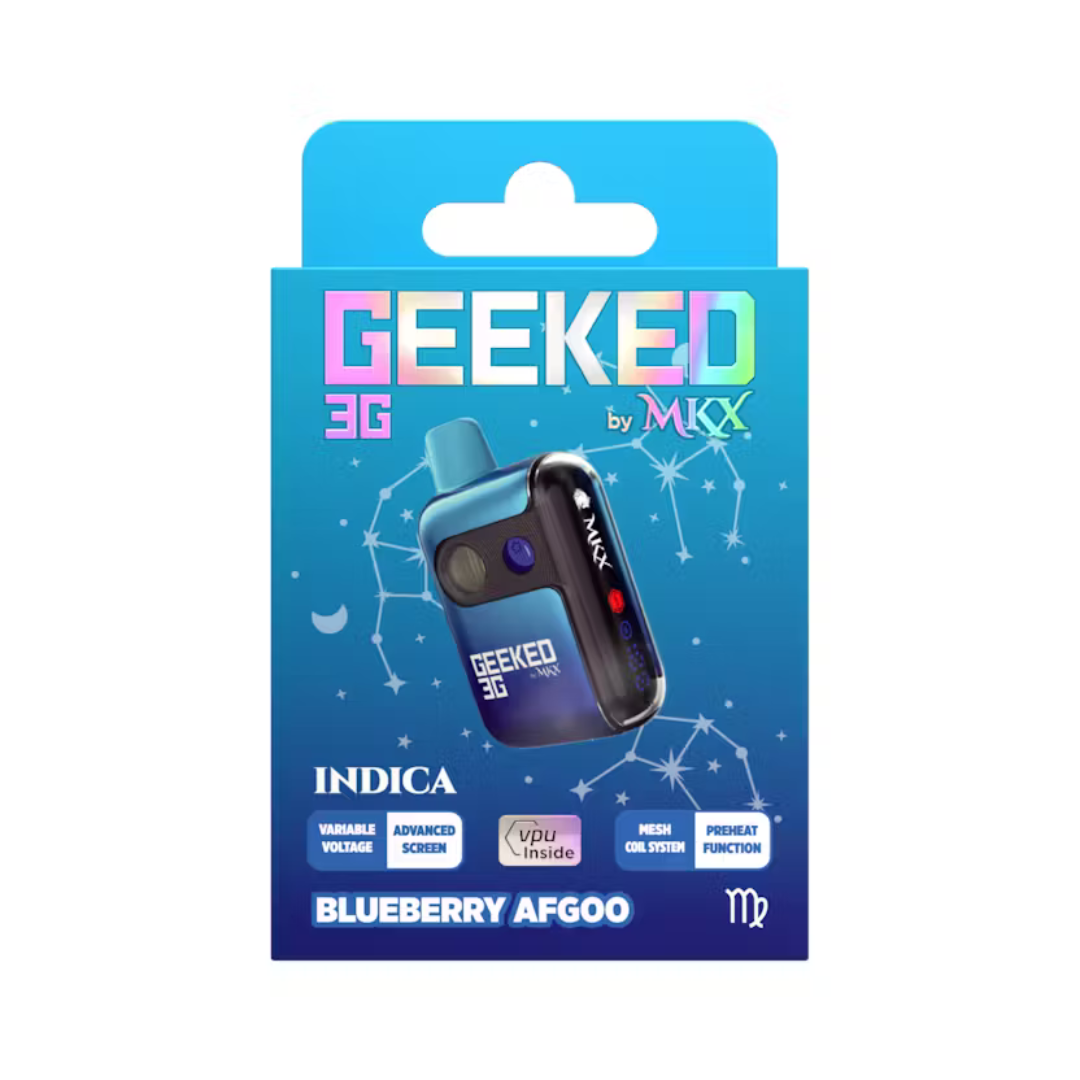 Photograph of product: Geeked | Blueberry Afgoo Disposable Vape | 3g