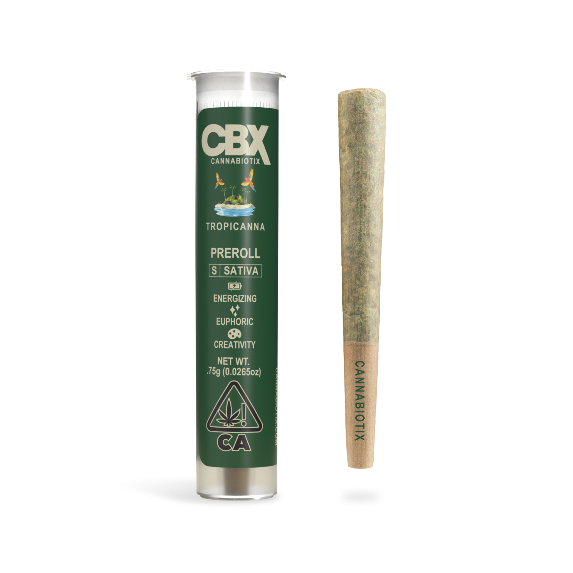 Photograph of product: TROPICANNA 0.75G PREROLL