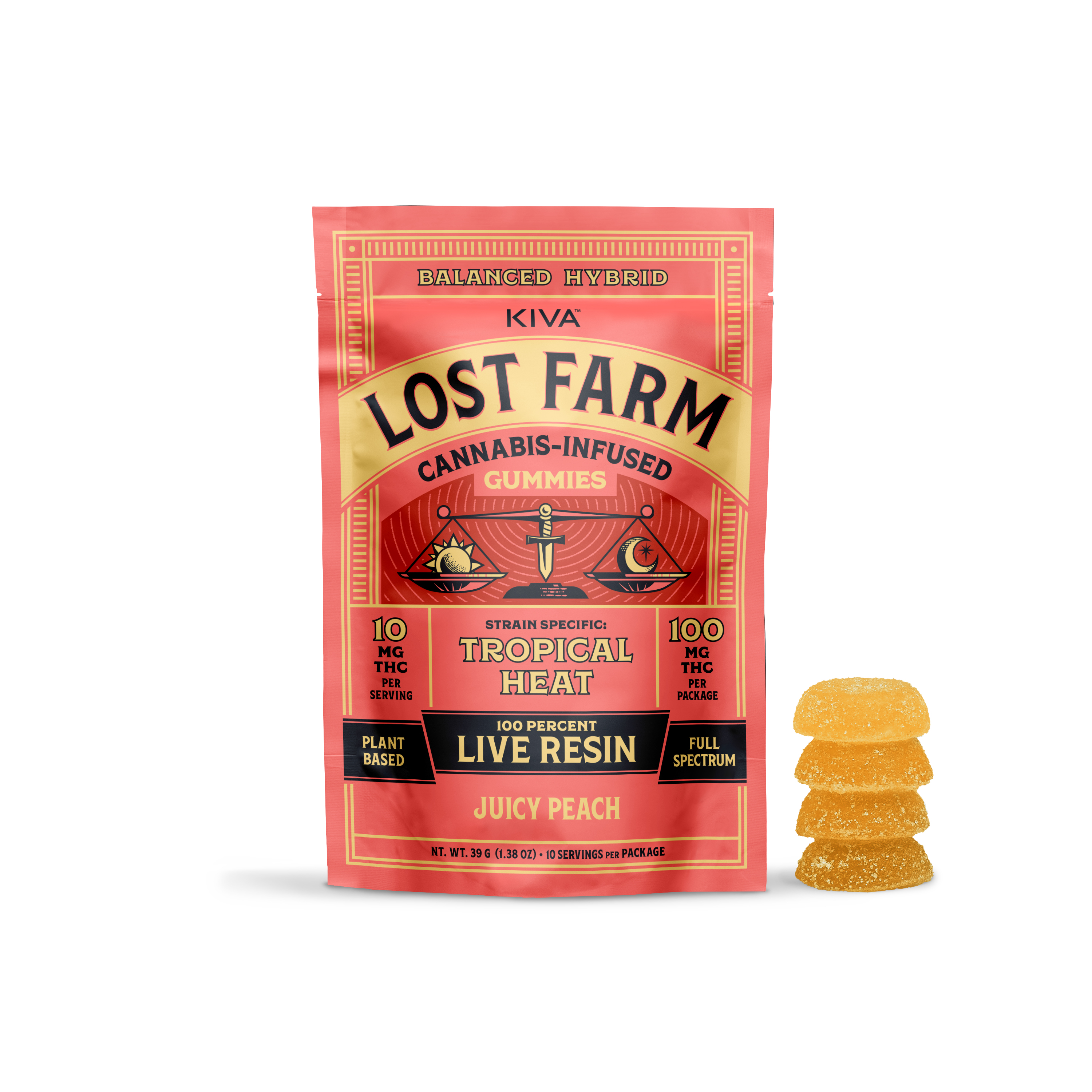 Photograph of product: Juicy Peach Gummies