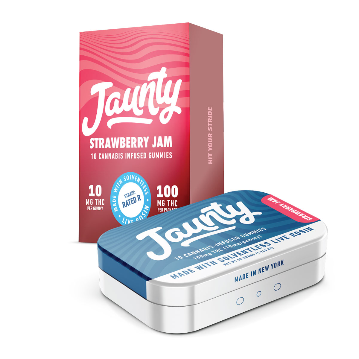 Photograph of Product: Strawberry Jam | Live Rosin | 100mg | 10pk