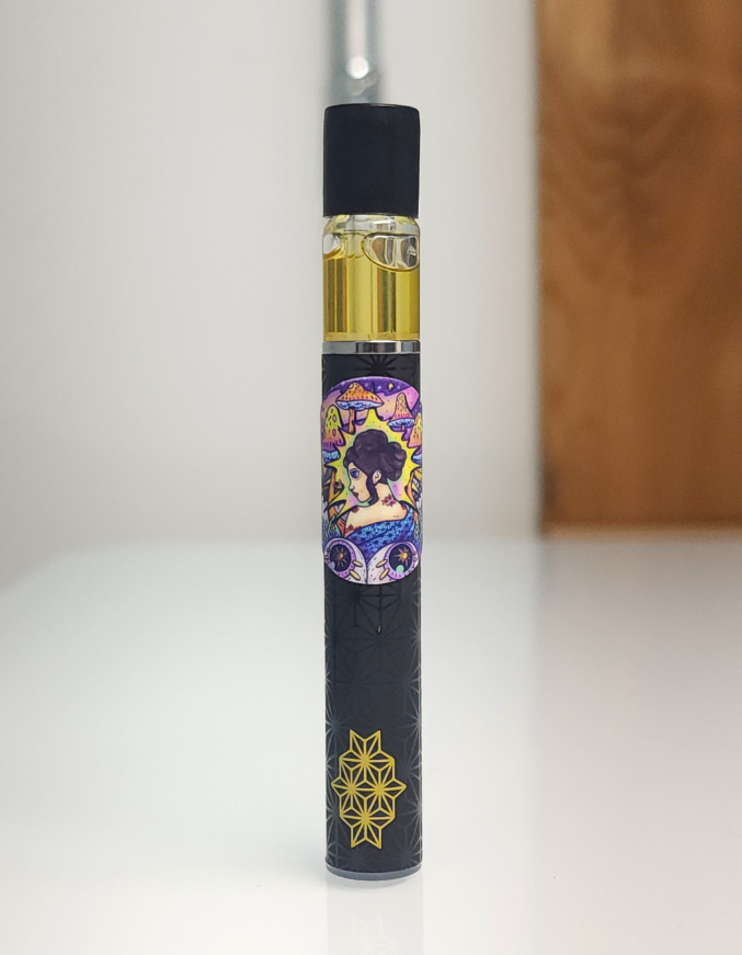 Photograph of product: Queen of Soul Live Rosin Disposable vape by Polychrome Press