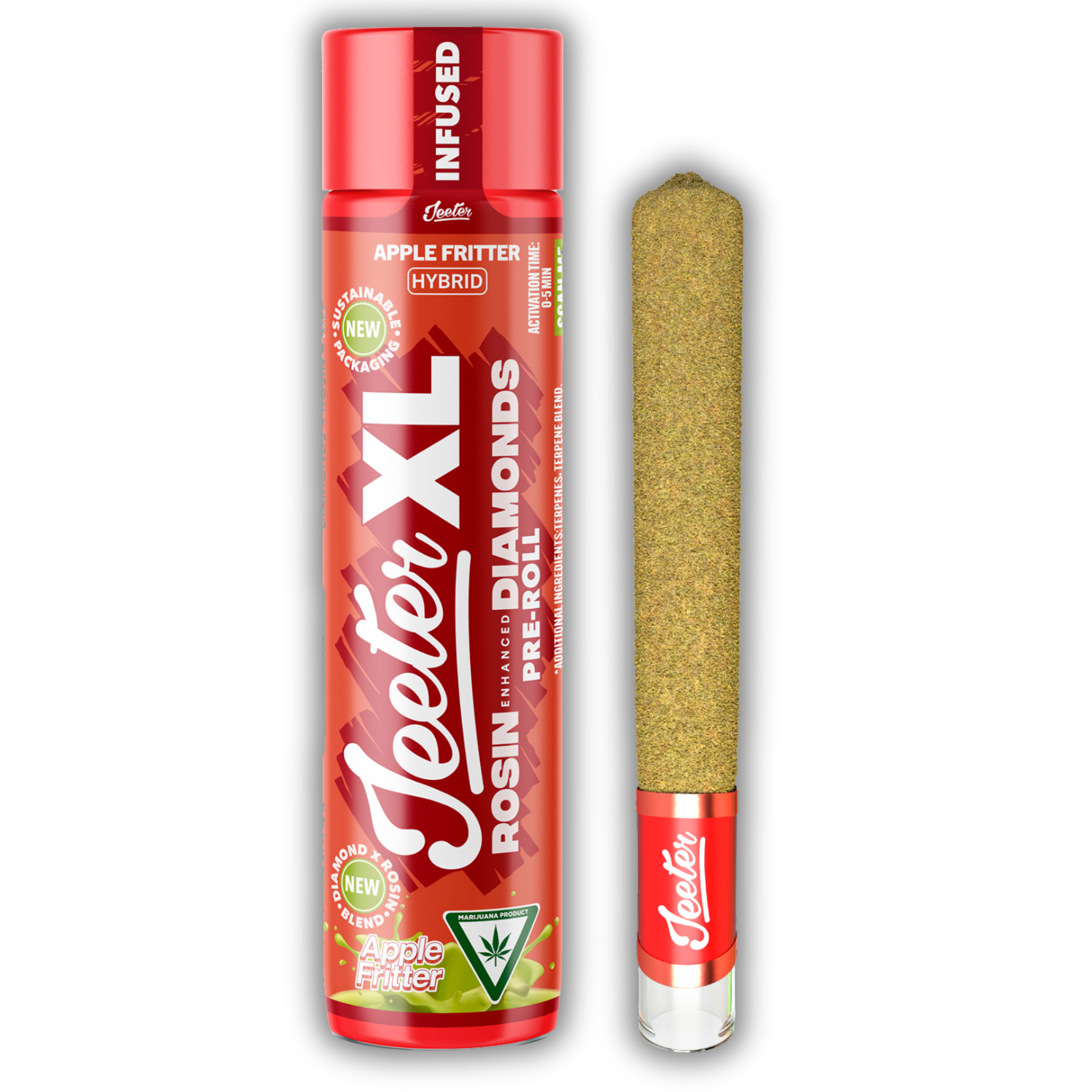 Photograph of product: Jeeter x Highsman | Quad Infused Pre-Roll | XL | Sticky Ricky | 2g