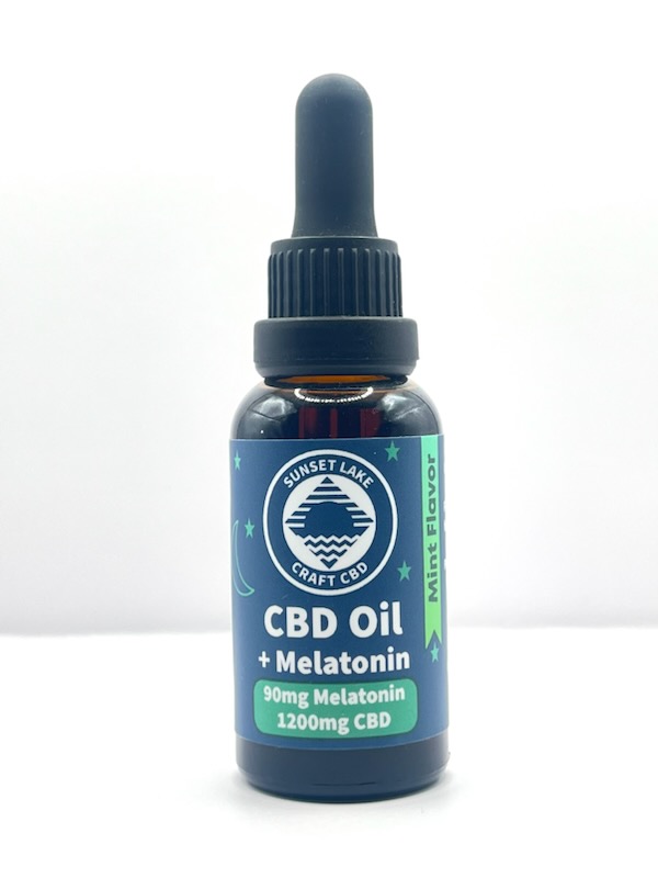Photograph of Product: CBD Full Spectrum Tincture w/Melatonin - Mint 1200mg