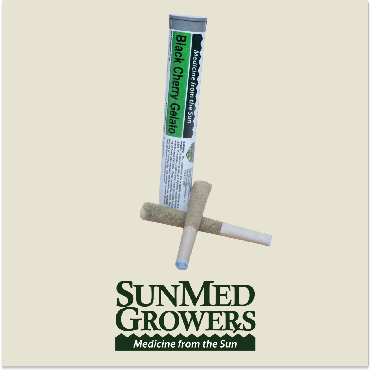 Photograph of Product: Black Cherry Gelato 2pk Pre-rolls - 1g