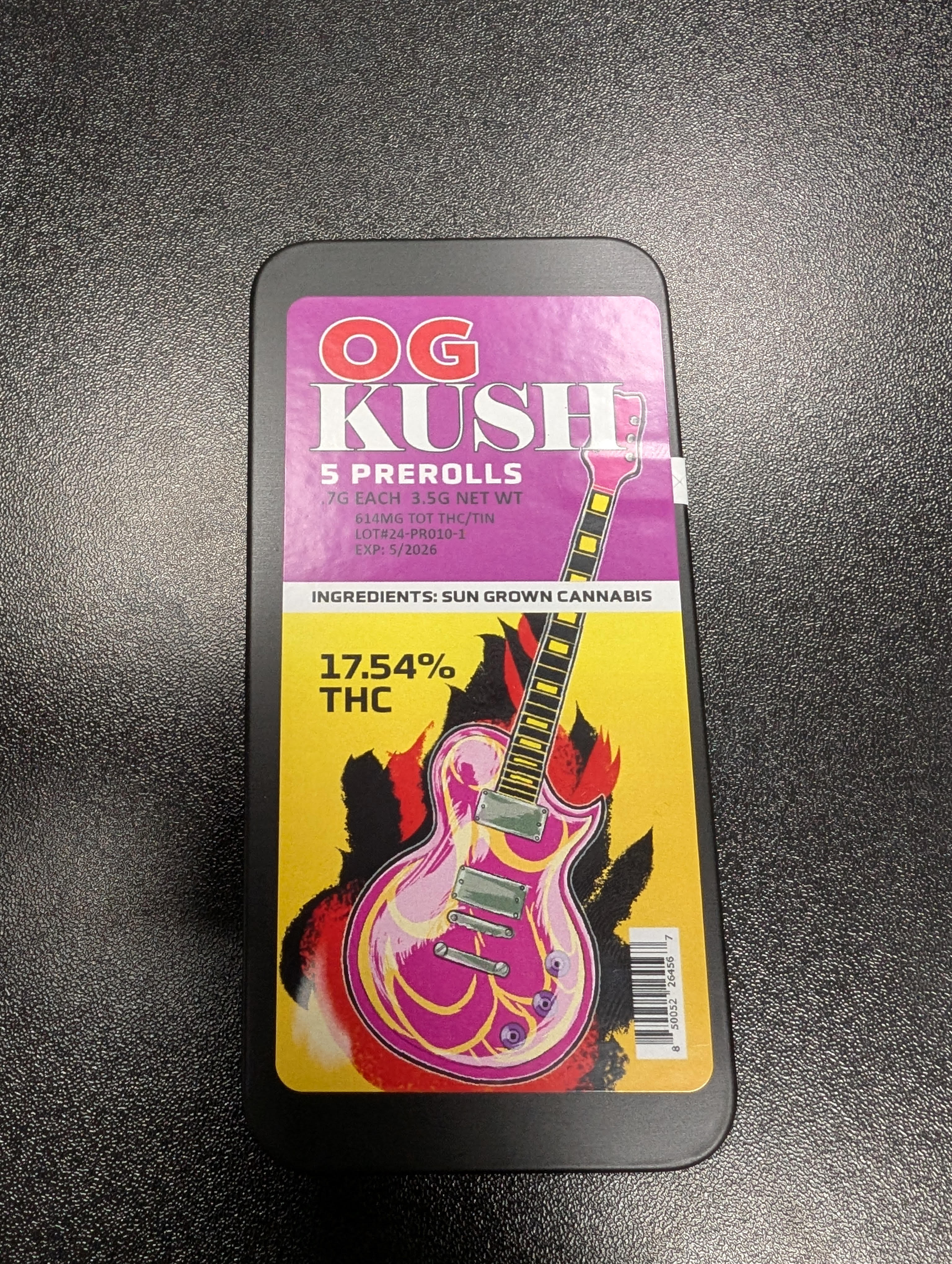 Photograph of product: OG Kush - Pre-Rolls - 5 Pack