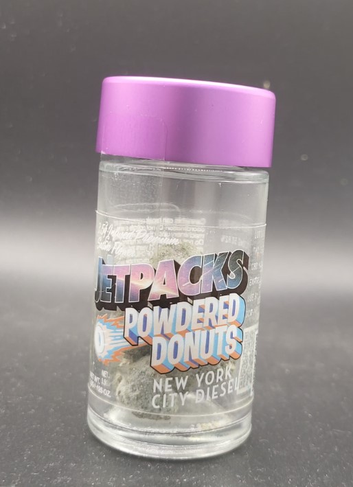 Photograph of product: Jetpacks | New York City Diesel | Oui'd | Powdered Donuts | Oui'd flower - 3.5g
