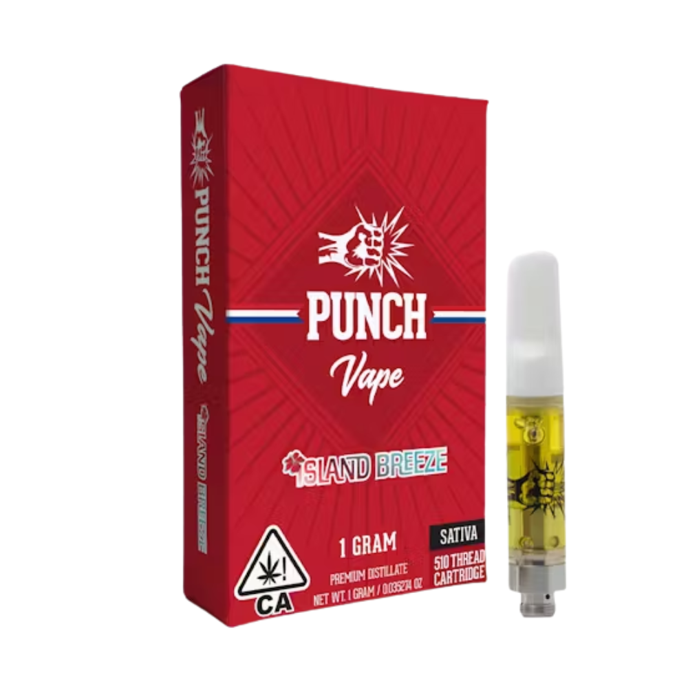 Photograph of product: ISLAND BREEZE - DISTILLATE CART 1G - PUNCH EXTRACTS