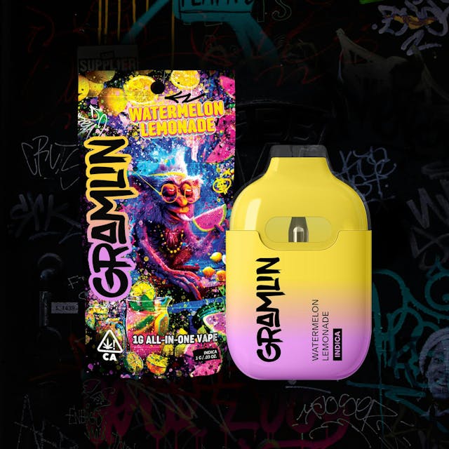 Photograph of product: Watermelon Lemonade | All-In-One Vape 1g - 