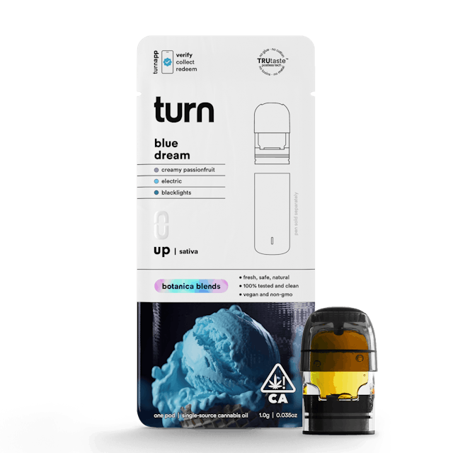 Photograph of product: Turn Up Botanical Blends POD | 1g - Blue Dream - Oui'd - 