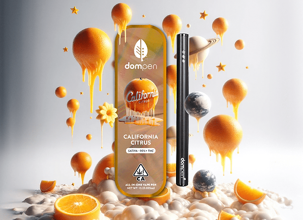 Photograph of product: Dom Pen - 1g Disposable AIO - California Citrus