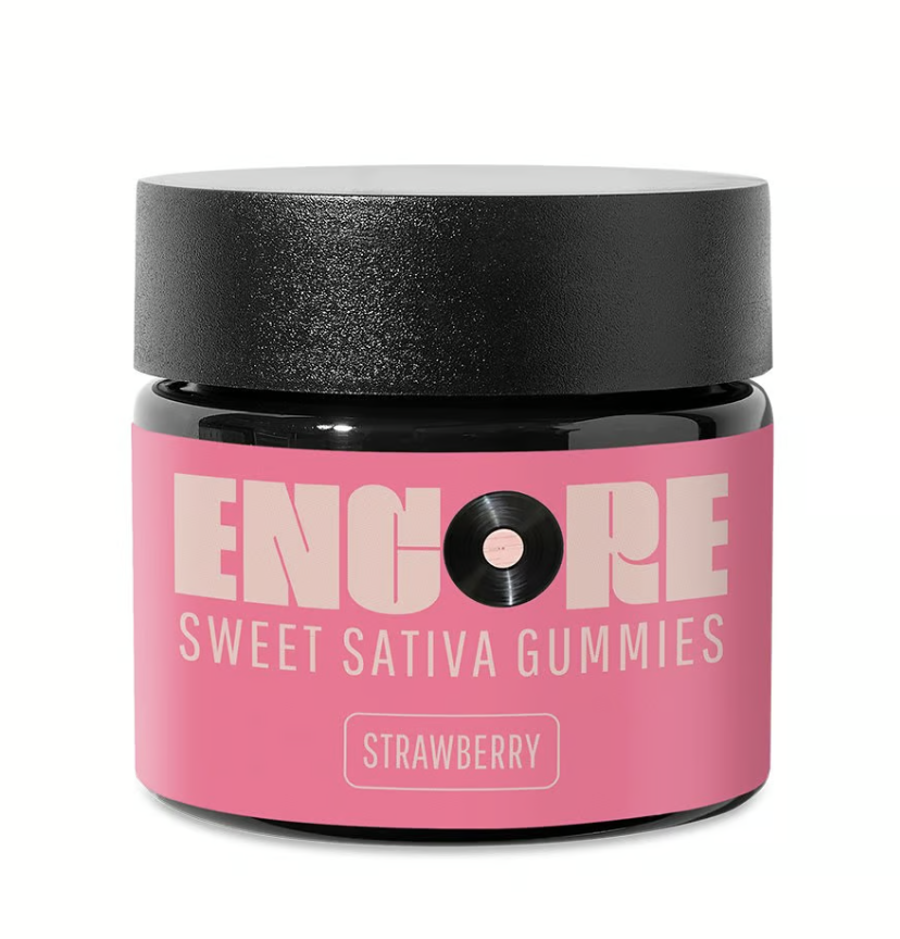 Photograph of product: ENCORE SWEET STRAWBERRY 5PK GUMMIES 50MG