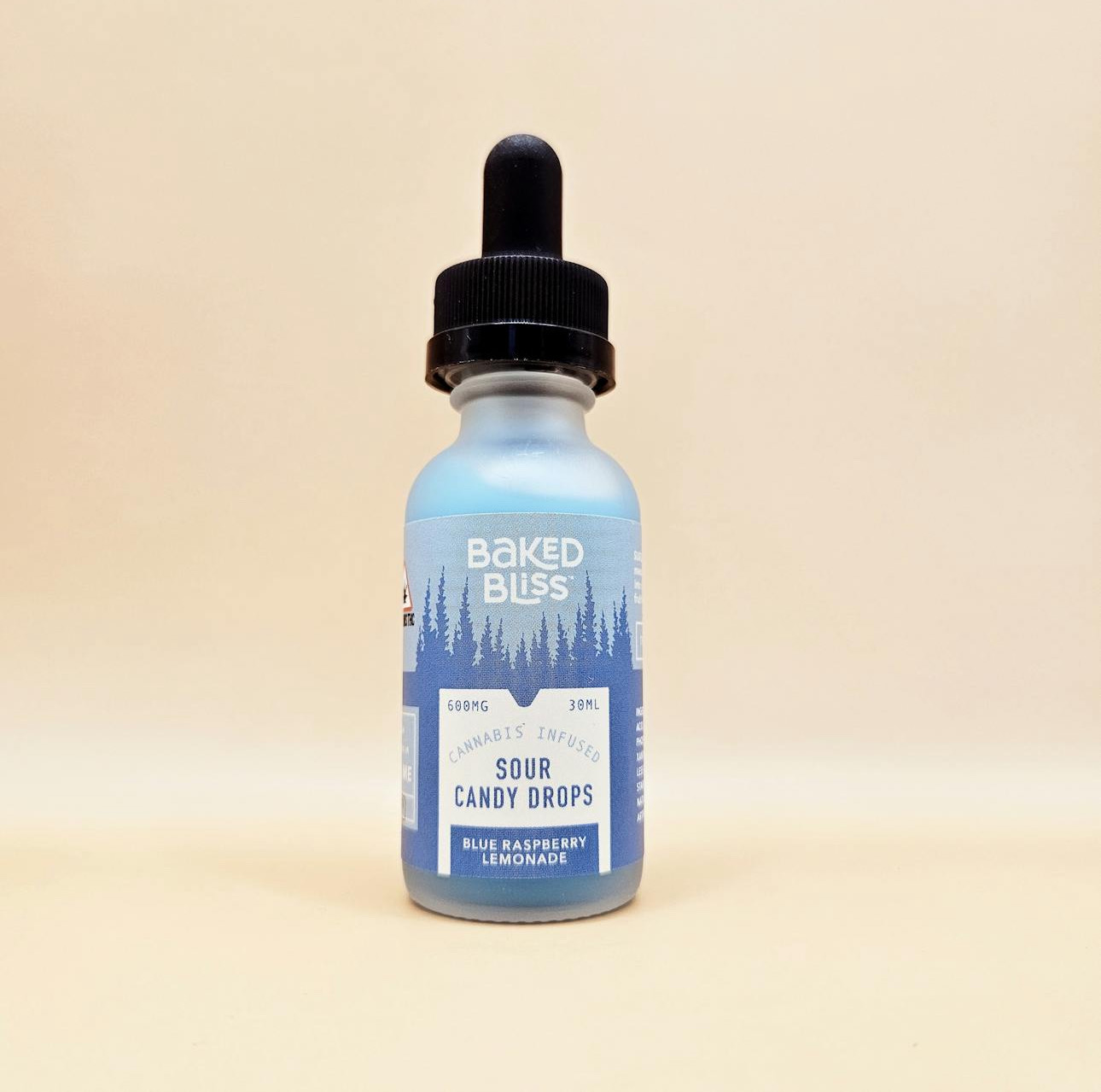 Photograph of product: Baked Bliss: 600mg Blue Raspberry Lemonade Sour Candy Drops