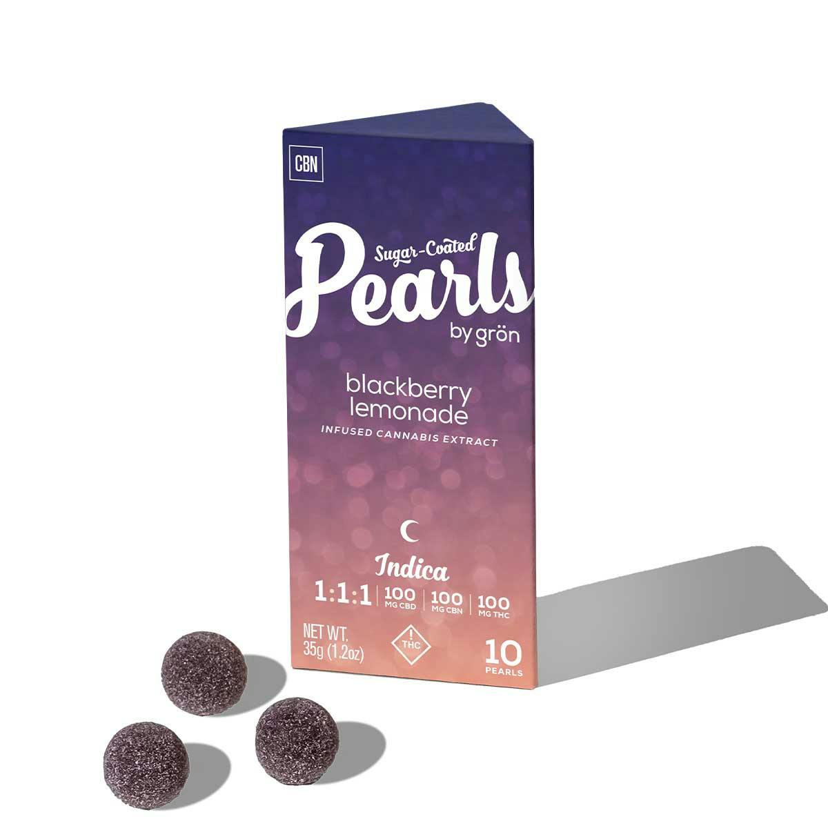 Photograph of product: Grön 1:1:1 Blackberry Lemonade Pearls - Sleepy Oui'd - 