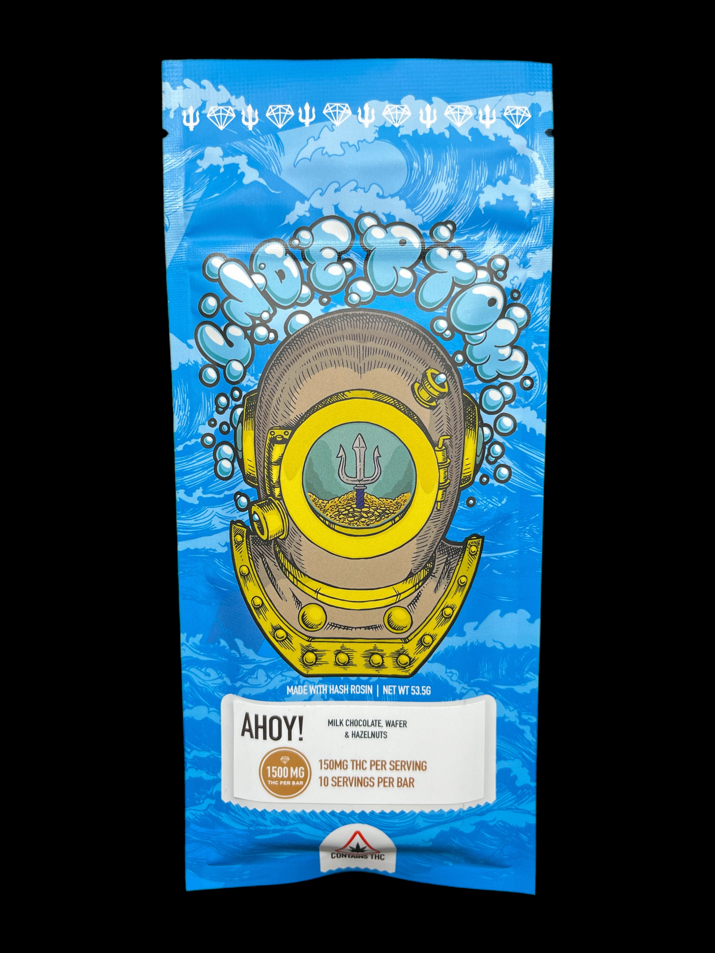 Photograph of product: Undertow Oui'd: 1500mg AHOY! Chocolate Bar