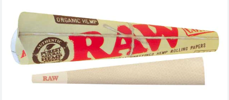 Photograph of product: RAW ORGANIC HEMP PRE-ROLLED CONE (6CT)