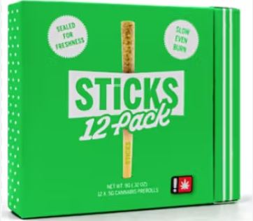 Photograph of product: STICKS | 12pk Variety Pre-Rolls 6g