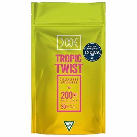 Photograph of product: Dixie | 200mg Gummy | Tropic Twist Oui'd