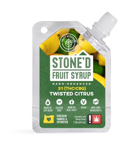 Photograph of product: Flavored Syrup | Twisted Citrus | 2:1 TH-oui:CBG | 250mg | 1.5fl oz
