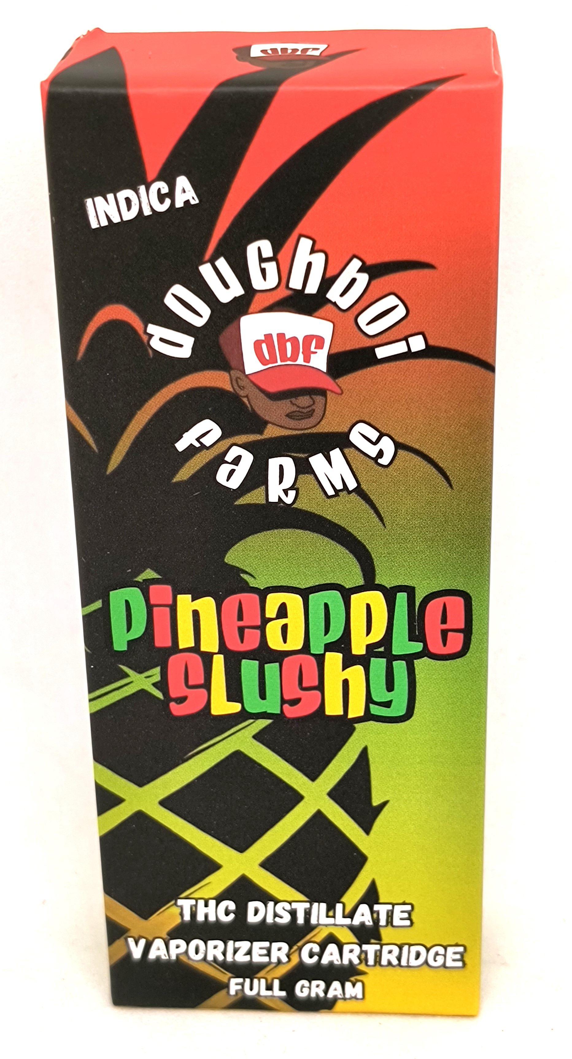 Photograph of product: Pineapple Slushy Distillate Vape Cart | Doughboi