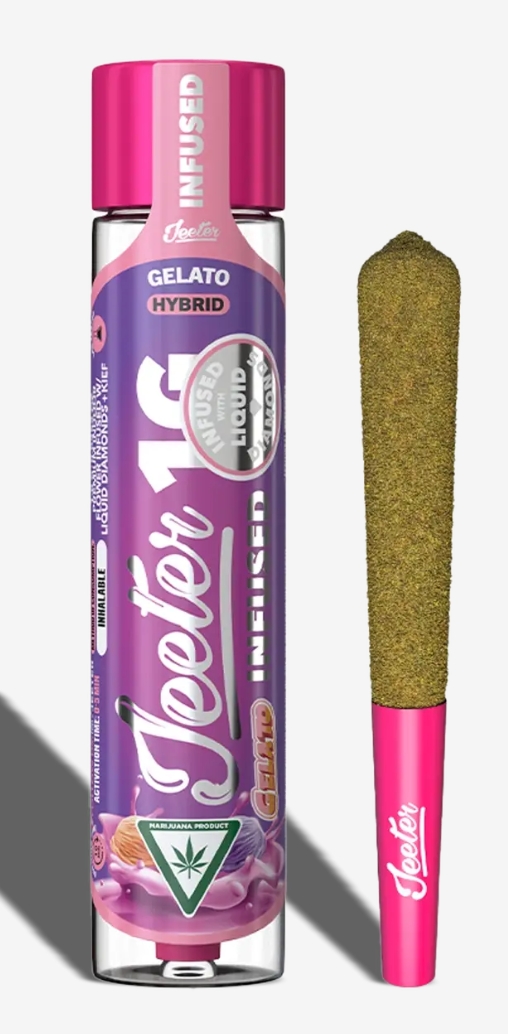 Photograph of product: Gelato 1g Infused Pre-Roll Jeeter